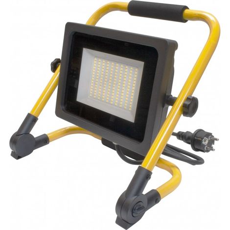 Projecteur LED portatif 50W – Étanche IP65 – Câble 2 mètres – Lumière blanche pour chantiers et espaces sombres – Ecolife Lighting (1/3)