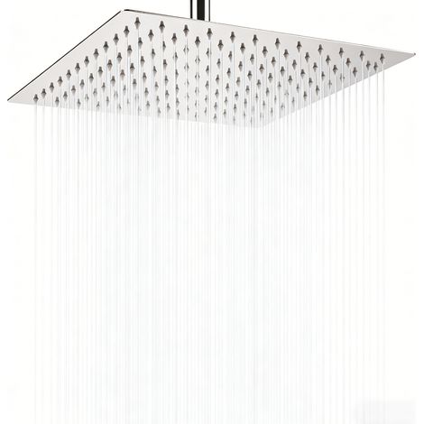Regenduschkopf 30 x 30 cm, moderner Regenbrausekopf für das Badezimmer, 304 Edelstahl, mit lebensmittelechten Silikondüsen (1/5)