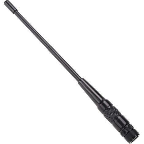 Store Antenne Noire pour Talkie-walkie 144/430 MHz Antenne BNC Portable Double Bande à Gain élevé Compatible avec ICOM V8 V80 V80E V82 V85 F3S HT-66 VHF/UHF Radio 21 Cm (1/5)