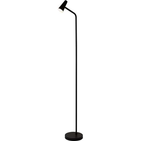 [GEBRAUCHT] B-Ware searchlight Stehleuchte Bodenlampe LED Akku schwarz matt Eisen dimmbar USB (1/2)