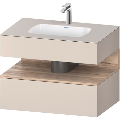 Lavabo empotrado Duravit Collection One con base de lavabo