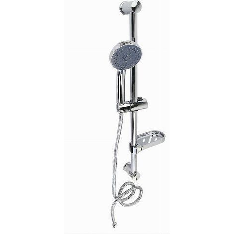 Trade Shop - SALISCENDES DOCCIA BAGNO ASTA COLONNA 70 CM PORTASAPONE DOCCETTA 79821 -