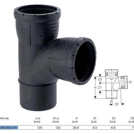 Braga 87,5° Geberit Silent-Pro ø125x125 mm 393.652.14.1
