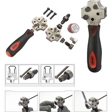 VIGOR Bördelgerät für Durchmesser 4,75 mm V4697 Anzahl Werkzeuge: 5