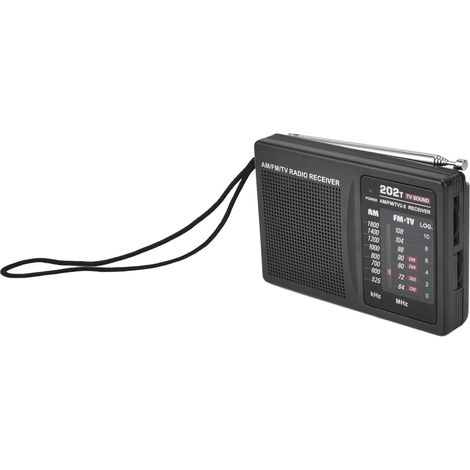 Radio portable FM AM à réglage manuel, format poche, avec prise casque externe, pour intérieur, extérieur et bureau (1/5)