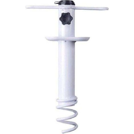 Ancre de sable pour parasol de plage, base de camping en plein air, support de tarière, support de rangement en spirale, robuste, pour patio, maison, jardin (1/4)