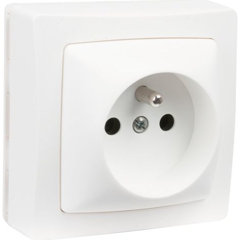 Legrand – Prise de courant saillie 2P+T 16A 250V – Mode de pose encastré – Indice de protection IP20 – Pour installations électriques intérieures