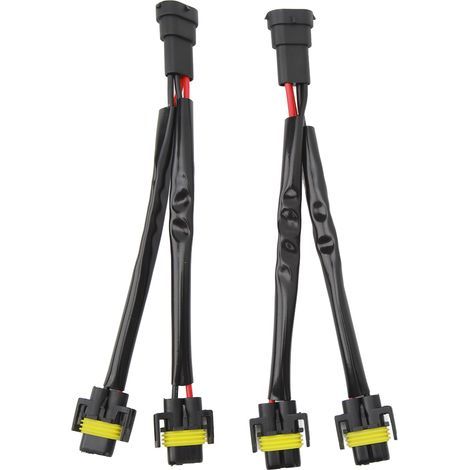 2 pièces H11 H8 H9 faisceau de cblage d'extension mle à femelle 2 voies faisceau de cbles de répartiteur de phare pour prise de cble de camion LED prise de cble (1/5)