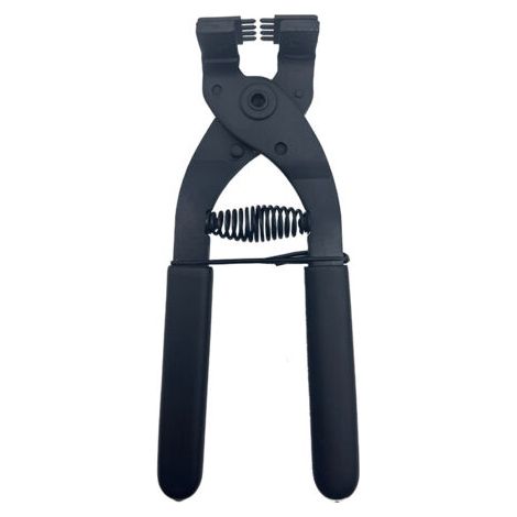 17 cm Pince silencieuse en Acier au Carbone à Main en Cuir Outil de Perforation de Trou d'artisanat 4 mm(4mm-4 Teeth) (1/4)