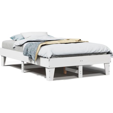 Maison Exclusive - Letto senza Materasso Bianco 120x190 cm Legno Massello di Pino