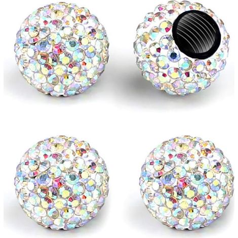 Crystal Diamond Car Tire Decoration Dust Door Cap Cap (1/5)