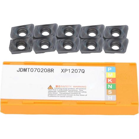 10-teiliger Dreheinsatz aus Hartmetall für Dreh- und Fräsmaschinen, CNC-Werkzeugsatz JDMT070208R