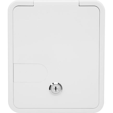 Serrure d'entrée de trappe d'eau pour camping-car, avec évent 1/2 po, connecteur de type tour de 1 à 1/4 po pour remorque (1/5)