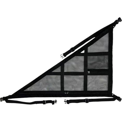 Rangement de filets à bagages pour le plafond, organisateur de toit triangulaire, rangement supérieur en maille double couche, solution intérieure de voiture peu encombrante pour les voyages, les voya