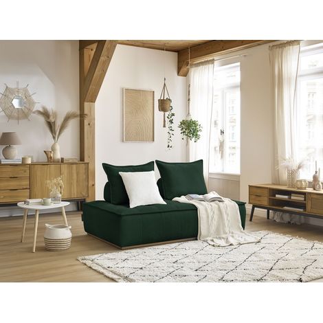 BOBOCHIC - Chauffeuse 2 places sans accoudoirs ELISA Vert (1/5)