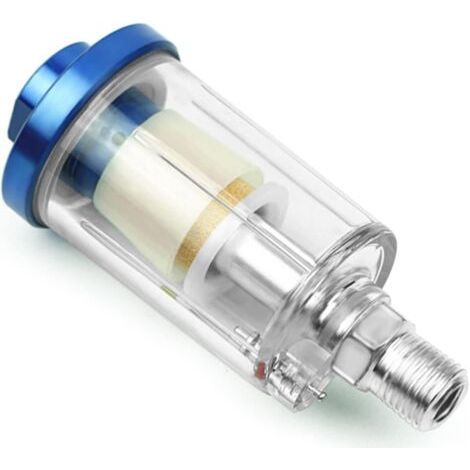 Séparateur d'eau à air comprimé 1/4", mini séparateur de filtre à air pour compresseur pistolet à peinture et autres outils pneumatiques (A) (1/5)