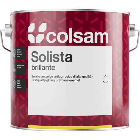 SMALTO SINTETICO BRILLANTE 'SOLISTA' Lt. 0,750 Avorio- 6 pezzi  - COLORIFICIO SAMMARINESE