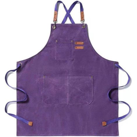 1 Tablier Homme Toile 3 Poches Réglable Coton Cuisine Soudure Atelier (1/4)