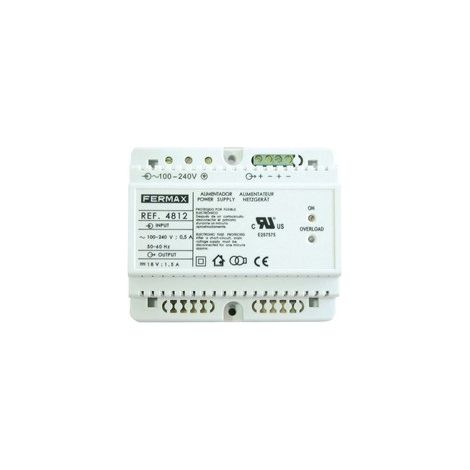 Alimentador 18VCC/1,5A DIN6. FERMAX 4812