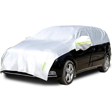 Housse de voiture demi couverture imperméable – Protection UV et intempéries – Compatible MPV 4.65m à 4.9m – Installation facile (1/5)