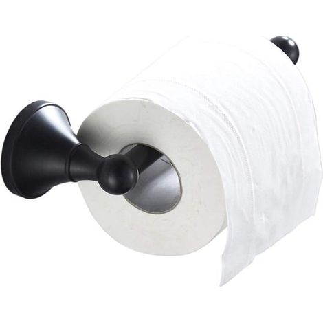 Retro-Toilettenpapierhalter, Küchenpapierhalter aus Messing – schwarz (1/5)