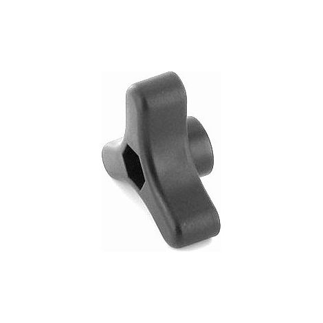 Stiga – Poignée papillon guidon inférieur tondeuse GGP – Fixation à 2 trous – Alésage 10.7mm – Hexagone 13mm – Hauteur 23.6mm (1/3)