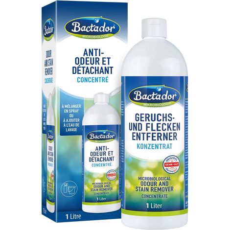 Enzyme Cleaner Concentré 1L - Destructeur odeur urine chat & détachant microbiologique - Anti odeur - Desodorisant litiaire chat - Nettoyant enzymatique - Neutraliseur d'odeur (1/5)