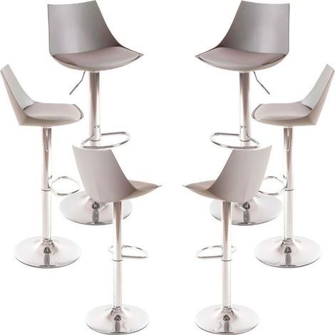 Packs Taburetes Cocina - Pack 6 Taburetes Nery - Gris claro (1/5)