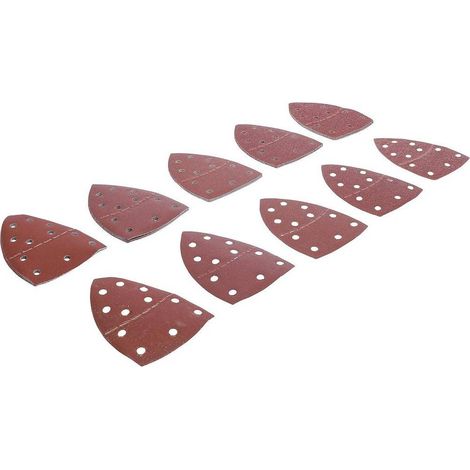 Jeu de Feuilles Abrasives pour Meuleuse Multifonctions 25 pcs 145 x 100 mm - Calibre 40 à 400 - Polyvalence - D-Work