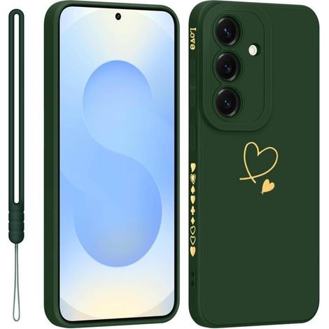 Coque de protection pour Samsung Galaxy-KAL-Caméra 1 Pièce Cordon TPU Souple Résistant Rayures Vert Foncé (1/5)