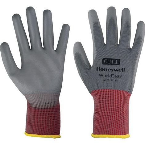 Handschuh Workeasy 13G GY PU 1 Gr.10 grau/rot EN 388 PSA II HONEYWELL (1/3)