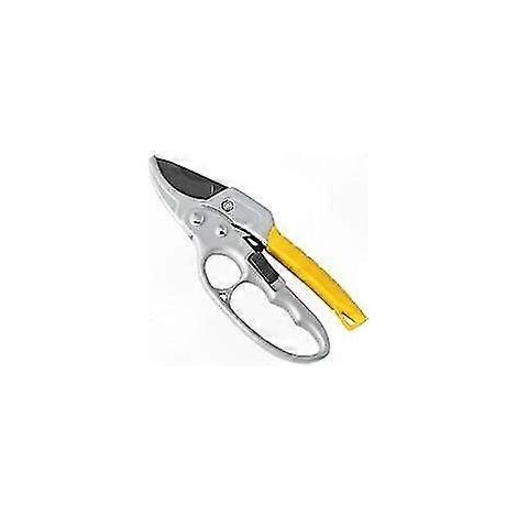 Ergonomische Ratschen-Gartenschere mit weichem Griff, ideal zum Schneiden von Stängeln und Ästen, ein praktisches Werkzeug für den Rückschnitt und die Pflanzenpflege. (1/5)
