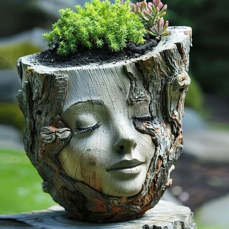 Pot À Plantes - En Résine - Pour Succulentes Et Cactus - Intérieur Et Extérieur - Hauteur 12 Cm - Blanc - 1 Pièce (1/5)