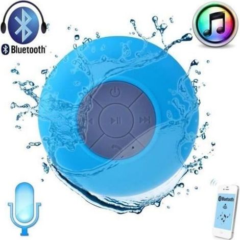 Enceinte Bluetooth - LIAM ACCESS - Waterproof - Bleu ciel - Mains libres