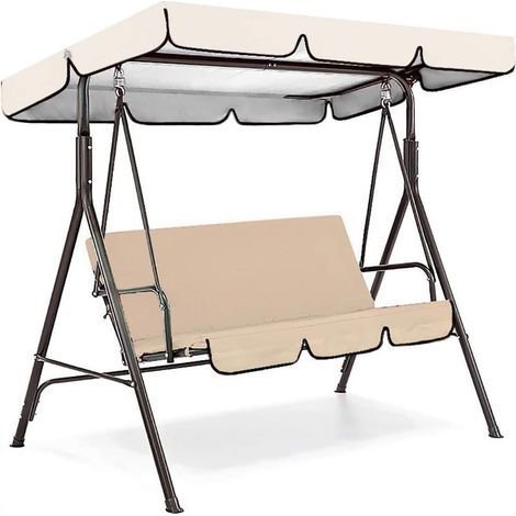 Housse Pour Balancelle - 150 x 50 x 10 cm - Taffetas Polyester Enduit 190T - Impermeable - Infroissable - Pour Jardin Terrasse Veranda - 1 Piece (1/5)
