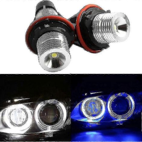 2 Stück LED-Angel-Eyes-Positionsleuchten für E39 E53 E60 E61 E63 E64 E65 E66 E87 525i 530i Xi 545i M5 fiis Edition 0618