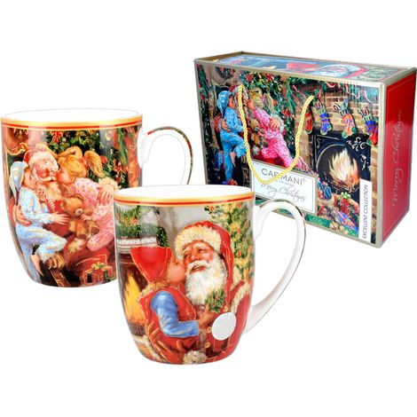 Carmani, tazze natalizie - Caro Babbo Natale (set da 2 pezzi) (1/3)