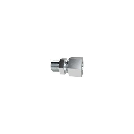 Riegler Ger. Einschraubversch., NPT 1/4 a., Rohr-Ø 6, Stahl verz., GE146LSTNPT (1/2)