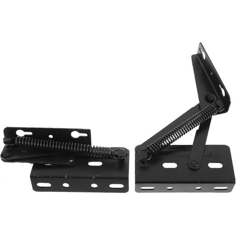 Veemoon Lot de 2 charnières de porte relevables robustes en fer, support pliable (1/5)