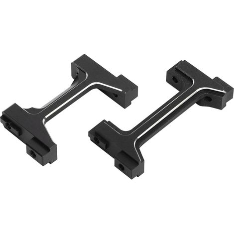 Kit de supports de pare-chocs avant et arrière en aluminium pour crawler RC TRX4M 1/18 (noir)