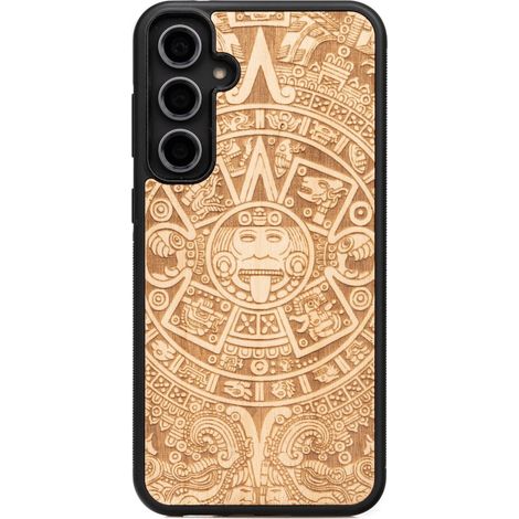 Bewood Holzhülle für Samsung Galaxy S23 FE AZTEC CALENDAR ANIEGRE (1/4)