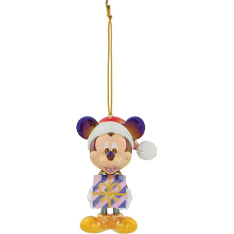 Decorazione appendibile PVC Iridescente Topolino 10 cm Multicolore DISNEY DEPARTMENT 56