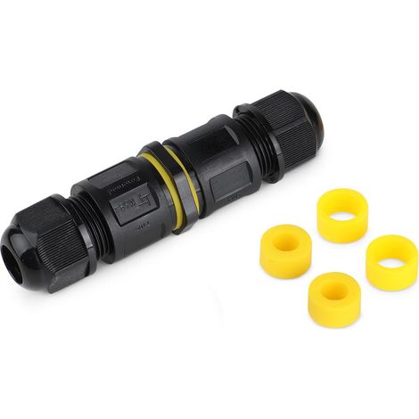 Kabelverbinder 2-fach 3-polig Easy Kabel 0.5-2.5mm² IP68 wasserdicht 16A 450V