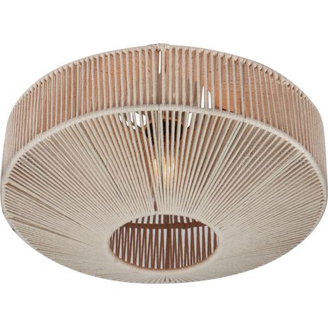 Plafoniera boho beige in cotone Ø46cm E27 Trio Svea (1/5)