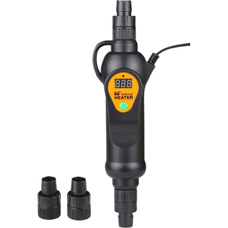 Chauffage Externe Pour Aquarium - 500 W - Écran LCD - Température Réglable 20-35 °C - Compatible Filtre En Ligne - Pour Aquarium Jusqu'à 500 L