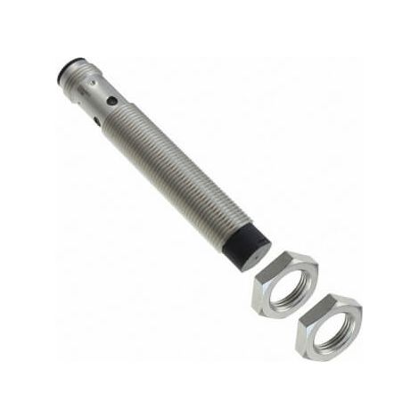Sensore Induttivo, nichel-ottone, corpo lungo, M12, non schermato, 8 mm, CC, 3 fili, PNP-NA, connettore plug-in M12