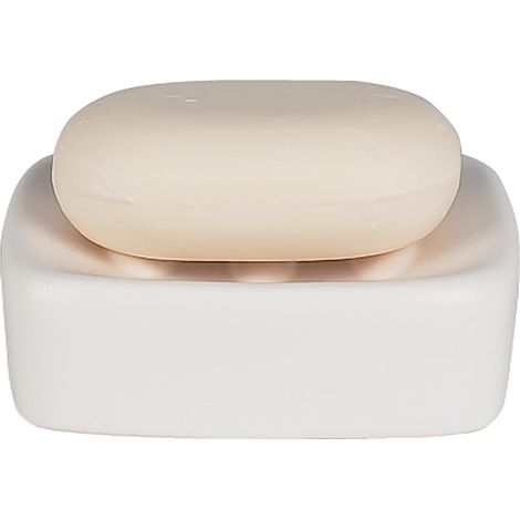 Porte Savon Céramique Retro Blanc (1/2)