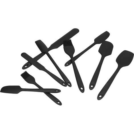 Ensemble de 9 mini spatules flexibles à main pour confiture, gâteaux et crèmes, idéales pour la cuisine et les restaurants. (1/5)