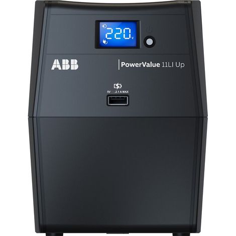 ABB PowerValue 11LI 1500VA 900W Línea Interactiva Torre UPS Pantalla LCD (1/4)