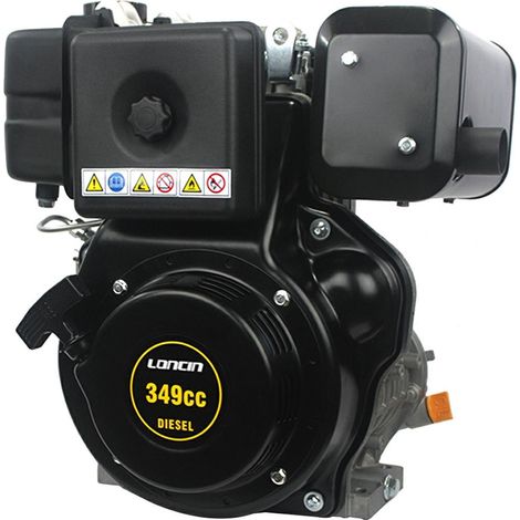 7,5 HP LONCIN D350FC Motore Diesel Albero Cilindrico 25,4 mm avviamento a strappo